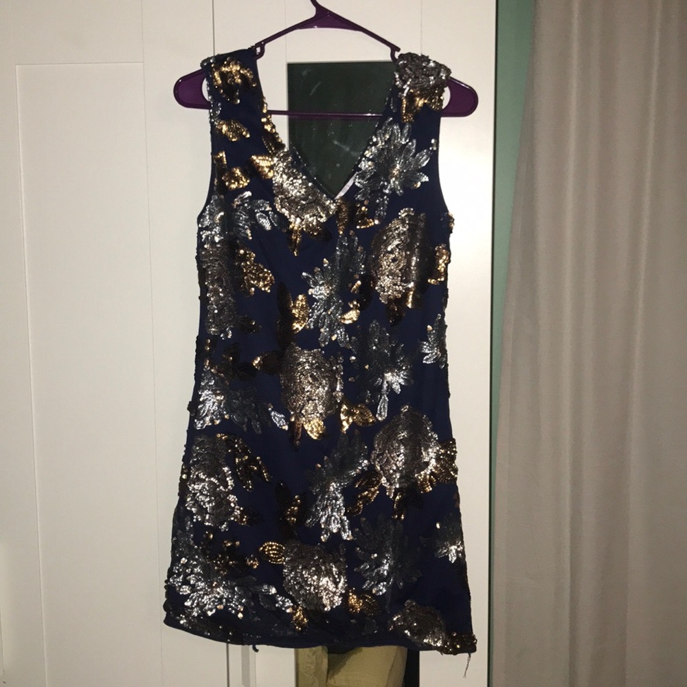 Beaded dress great for semi or homecoming